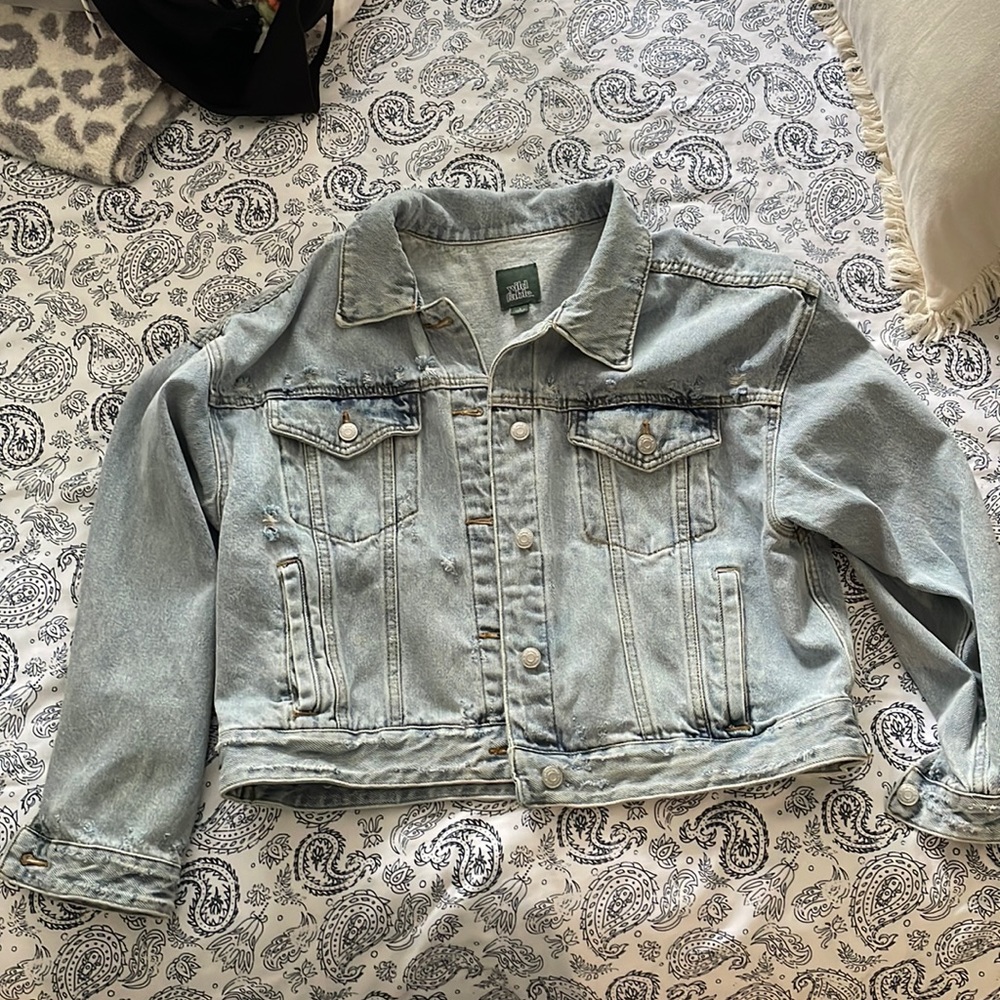 Wild Fable Cropped Jean Jacket